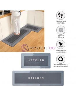 Абсорбираща и противоплъзгаща постелка за кухня комплект 2 броя